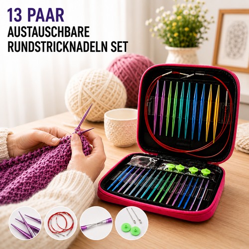 13x austauschbare stricknadeln - austauschbare,