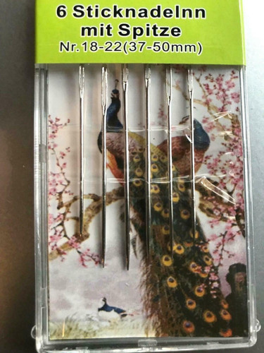 Sticknadeln mit spitze 37mm - sticknadeln,