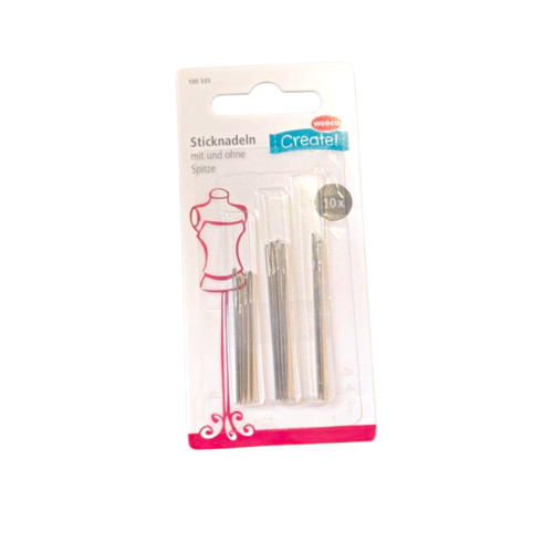 10x sticknadeln mit ohne - mit, &